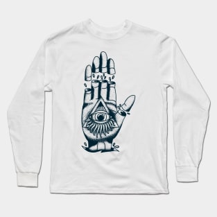 All Seeing Eye Vintage Illuminati Long Sleeve T-Shirt